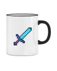 Puodelis  Minecraft sword blue